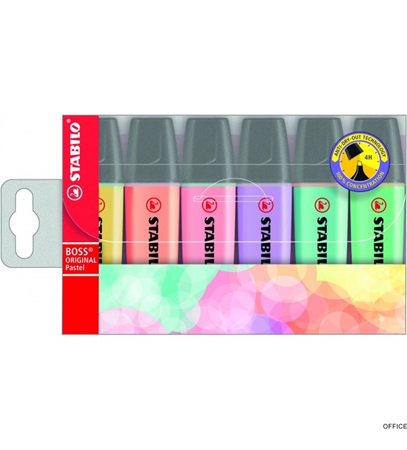 Zakreślacz STABILO BOSS 6szt. w etui 70/6