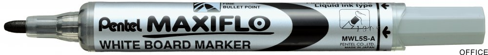 Marker suchościeralny czarny MWL5SA PENTEL MAXIFLO(z tłoczkiem)