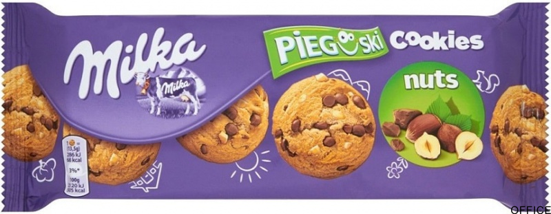 Ciastka MILKA Pieguski 135g Czekolada i orzechy CHOCO COOKIE NUT