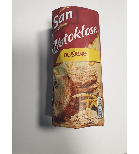 Ciastka SAN ŁAKOTKI ZŁOTOKŁOSE owsiane 215g