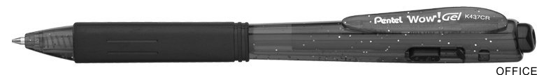 Długopis żelowy 0,7mm czarny K437CR-A PENTEL