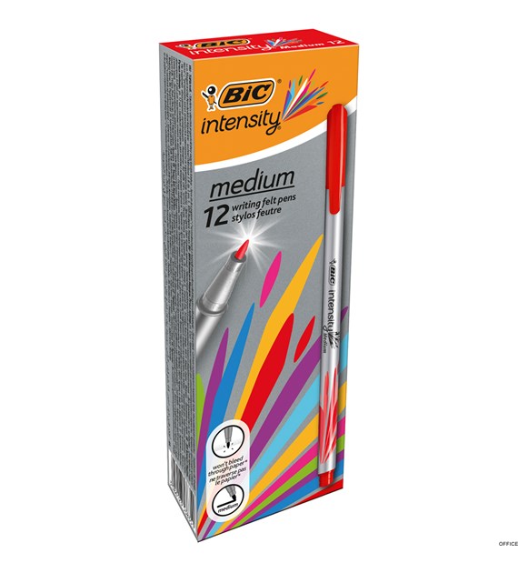 Cienkopis BIC Intensity Medium czerwony, 964847