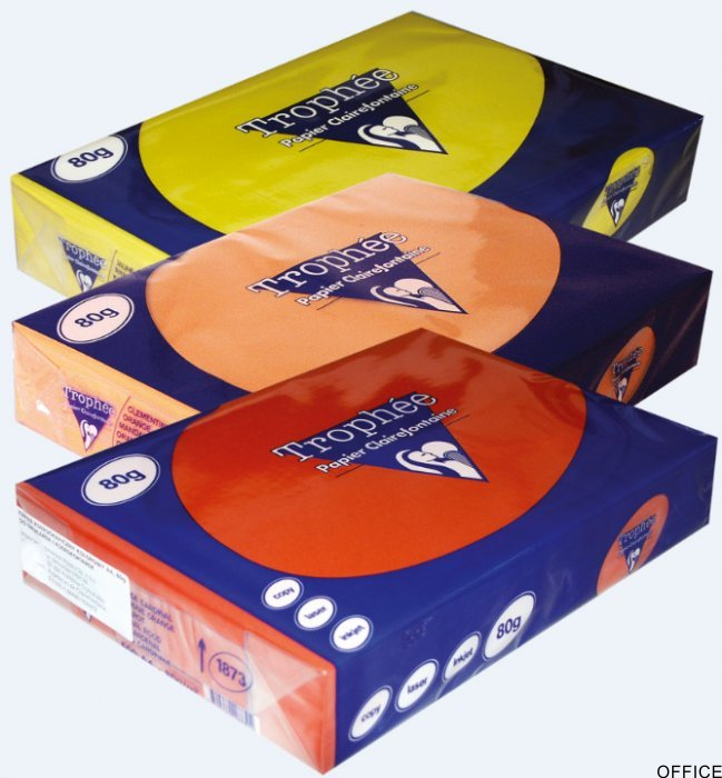 Papier A4 80g TROPHEE żółty 500ARK CLAIREFONTAINE