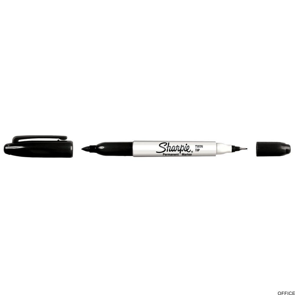 Marker dwustronny SHARPIE TWIN TIP czarny S0811100