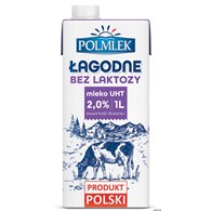 Mleko POLMLEK UHT bez laktozy 2% 1l