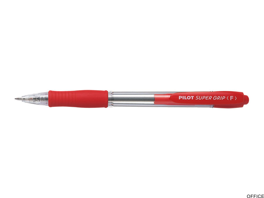Długopis olejowy PILOT SUPER GRIP czerwony PIBPGP-10R-R