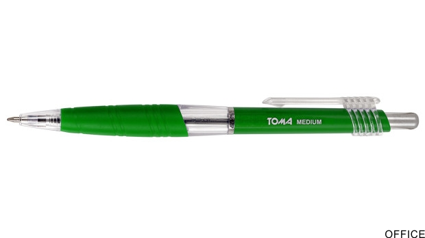 Długopis AUTOMAT MEDIUM z końcówką 1,0mm zielony TO-038 Toma