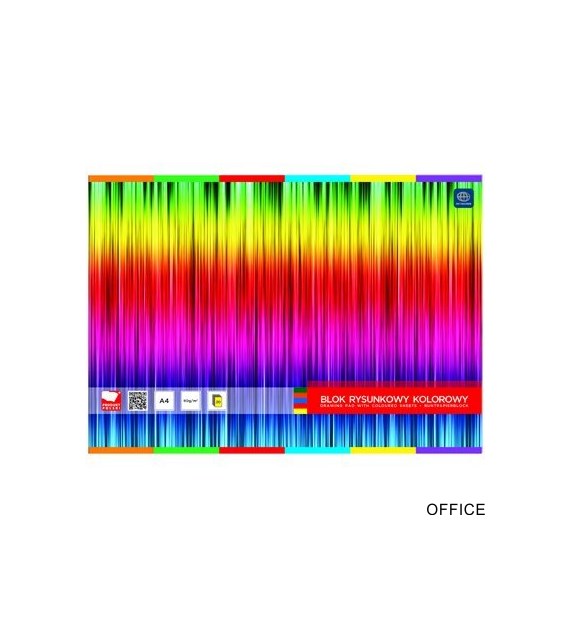 Blok rysunkowy kolorowy 20 kartkowy A4 INTERDRUK