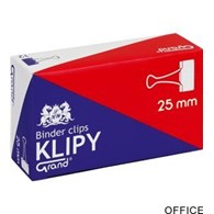 Klip 25mm 12szt (1 cal) czarny GRAND 110-1093