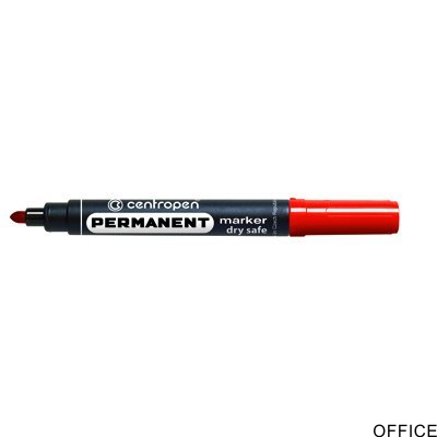 Marker 8810/8510 czerwony okrągły DRY SAFE niewysychający CENTROPEN
