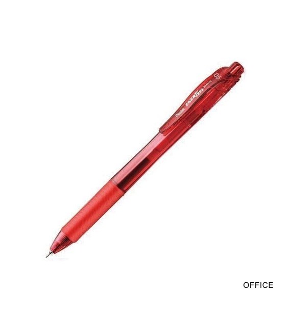 Cienkopis kulkowy 0,5mm czerwony BLN105-B PENTEL