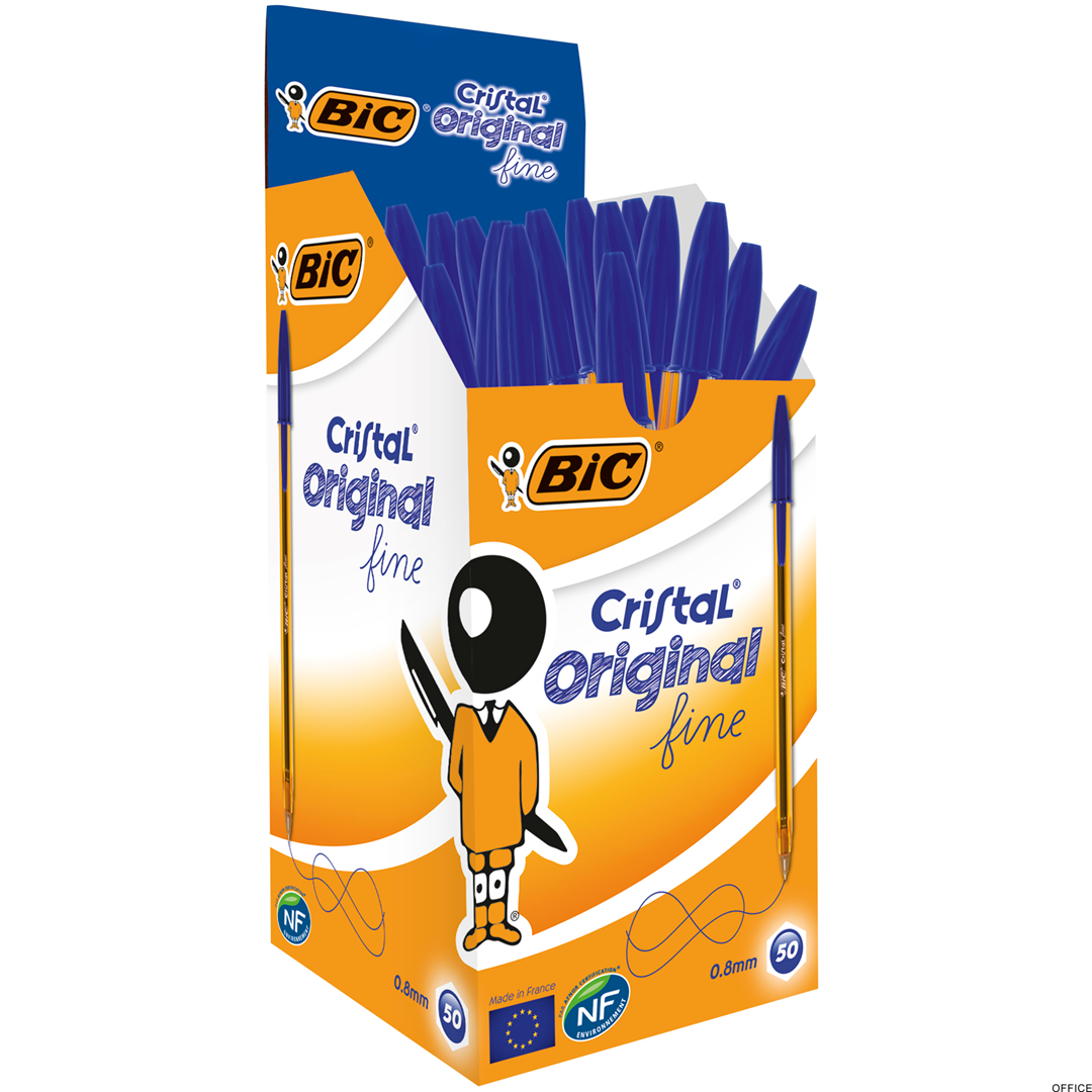 Długopis BIC Cristal Original Fine niebieski, 872730