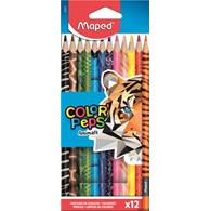 Kredki COLORPEPS ANIMALS trójkątne 12kolorów 832212 MAPED