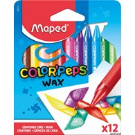 Kredki COLORPEPS świecowe 12 kolorów 861011 MAPED