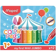 Kredki COLORPEPS świecowe JUMBO 12 kolorów 861311 MAPED