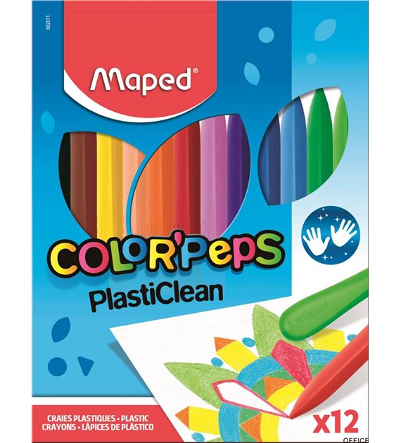 Kredki plastikowe Colorpeps 12 kolorów 862011 MAPED