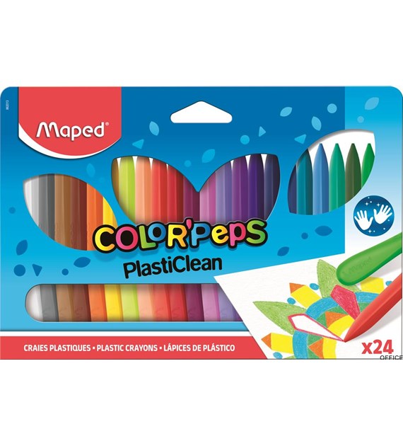 Kredki plastikowe Colorpeps 24 kolorów 862013 MAPED