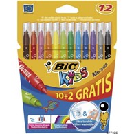 Flamastry BIC Kids Kid Couleur 10+2szt, 9202942