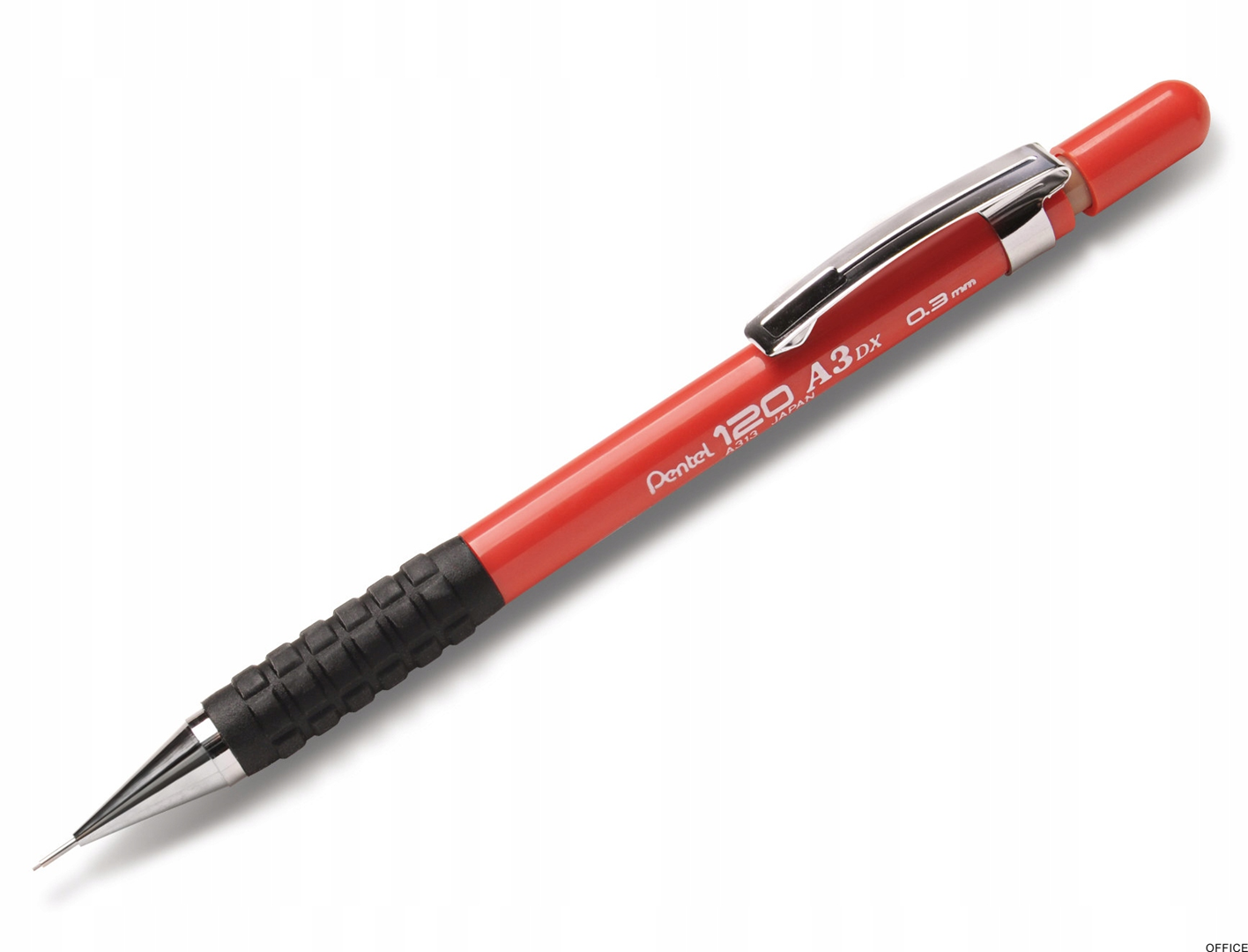 Ołówek automatyczny 0,3mm  A313-B czerwony PENTEL