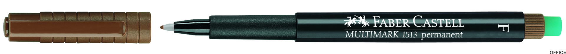 Foliop.perm.FINE 0.6 brąz  (10 FC151378 z gum.FABER CASTEL 151378