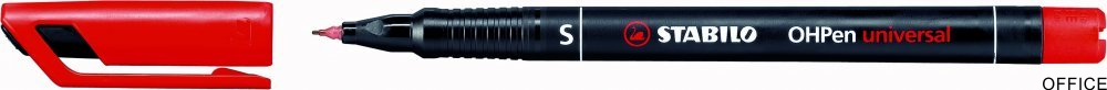 Foliopis STABILO OHPen niezmywalny 0.4mm czerwony 841/40