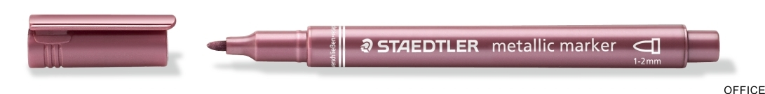 Marker metaliczny Metallic marker, okrągła końcówka, czerwony, Staedtler S 8323-232
