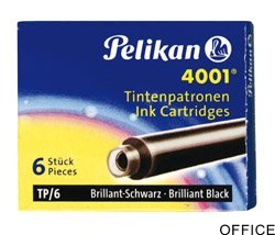 Naboje do piór, krótkie niebiesko-czarne 301184 Pelikan