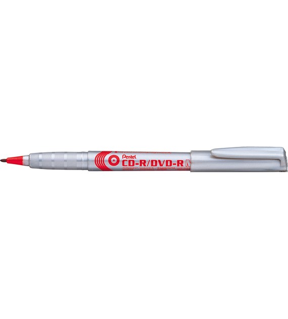 Marker do opisywania płyt CD czerwony NMS51-B PENTEL