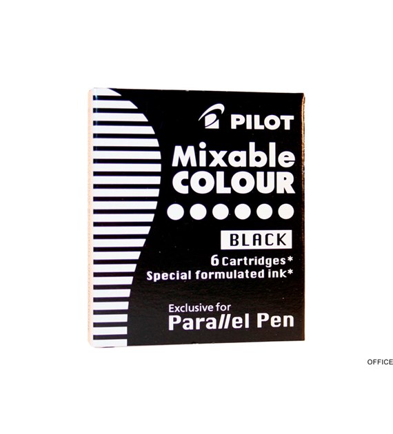 Naboje PARALLEL czarne IC-P3-S6-B PILOT