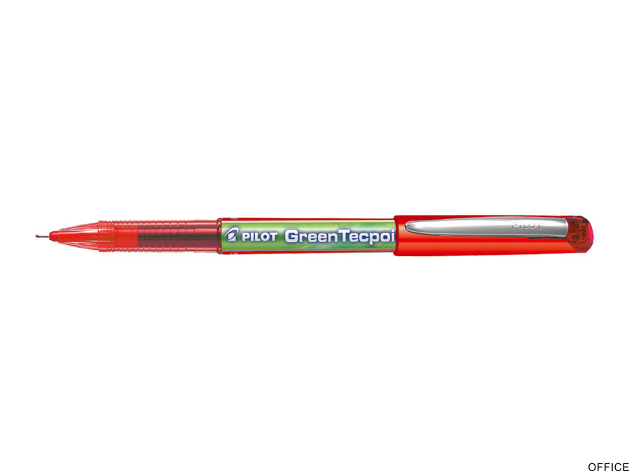 Cienkopis kulkowy GREENTECPOINT BG czerwony BX-GR5-R-BG PILOT