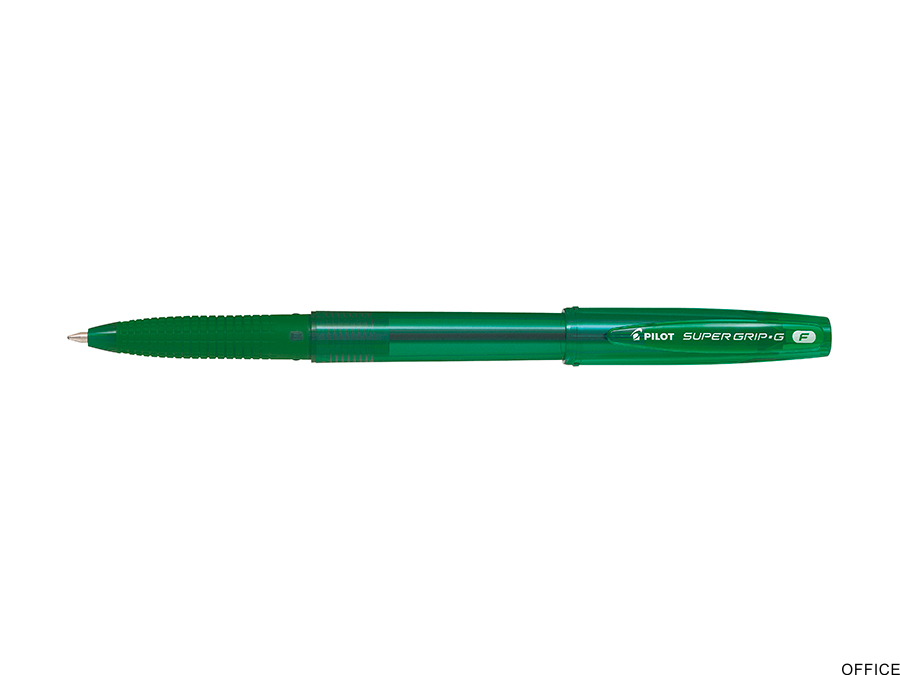 Długopis olejowy ze skuwką PILOT SUPER GRIP zielony BPS-GG-F-G (X)