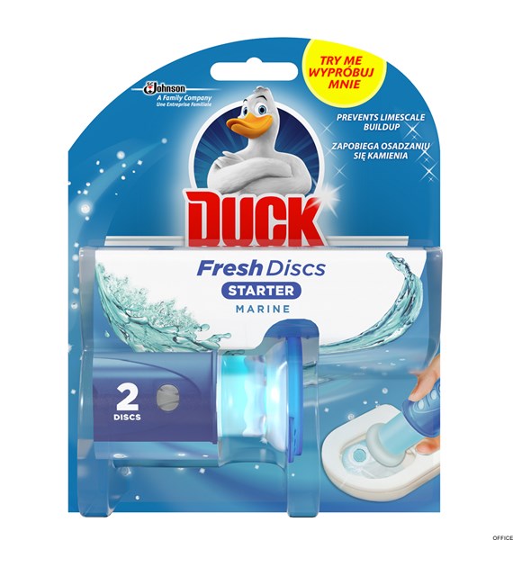 Kostka do WC DUCK FRESH 2xDISCS MARINE - żelowe krążki  65926