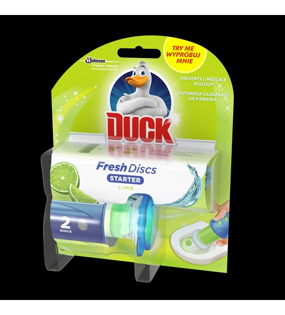 Kostka do WC DUCK FRESH 2xDISCS LIME - żelowe krążki *66169