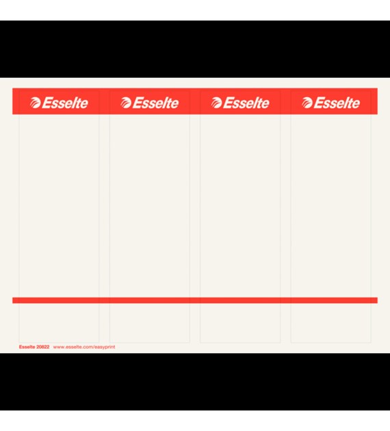 Etykiety do segregatorów 59x192mm(10x4) białe samop. ESSELTE 20822