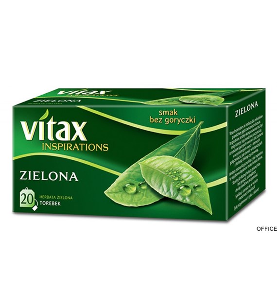 Herbata VITAX INSPIRATIONS zielona (20 saszetek) 30g zawieszka