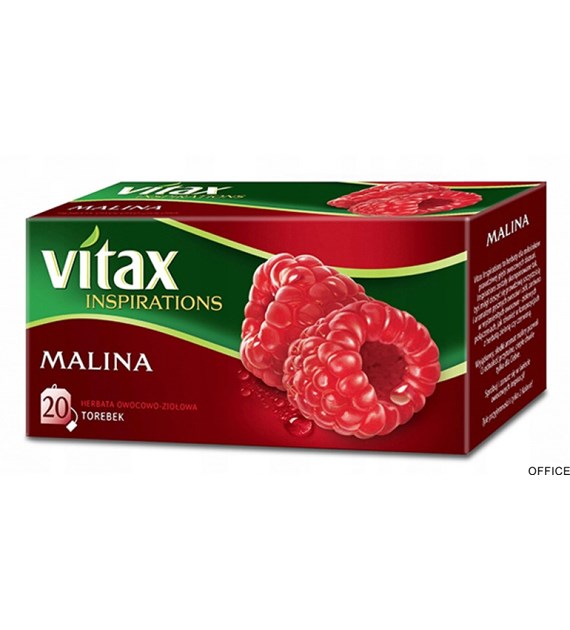 Herbata VITAX INSPIRATIONS Malina (20 saszetek) 40g zawieszka