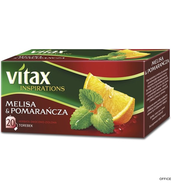 Herbata VITAX INSPIRATIONS Melisa&pomarańcza (20 saszetek) 33g zawieszka