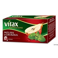 Herbata VITAX INSPIRATIONS Melisa&Gruszka (20 saszetek) 40g zawieszka