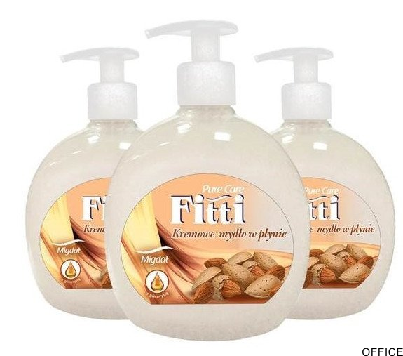 Mydło w płynie z dozownikiem FITTI 500 ml migdał *93176