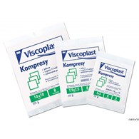 Jałowe kompresy gazowe VISCOPLAST, bawełniane, 17-nitkowe, 8 warstw 7,5x7,5cm, 3szt.