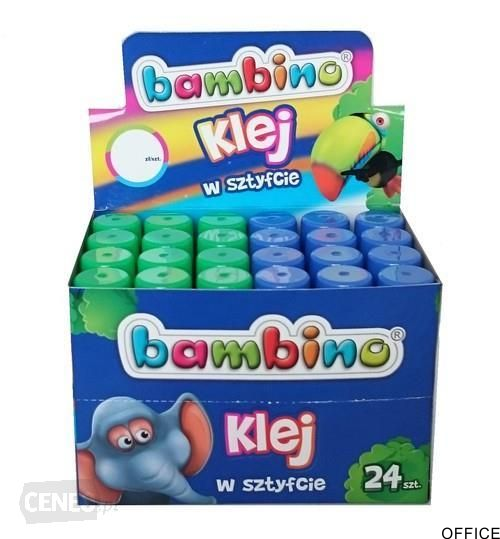Klej w sztyfcie 15g BAMBINO (24) display 3073 ST.MAJEWSKI