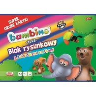 Blok rysunk. kol. kart.BAMBINO PLUS A3 16 k. złota i srebrna k. ST.MAJEWSKI (X)