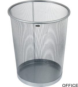 Kosz na papier siatka 19l srebrny GRAND 120-1333