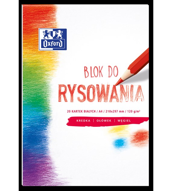 Blok rysowania OXFORD A4 20k 120G biały 400093195