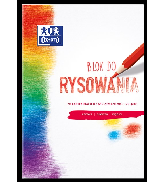 Blok rysowania OXFORD A3 20k 120G biały 400093197