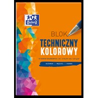 Blok techniczny OXFORD A4 10k 225G kolor 400093230