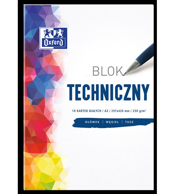 Blok techniczny OXFORD A3 10k 250G biały 400093232