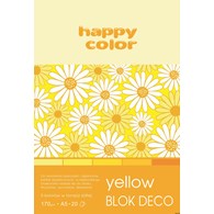 (WYCOFANE)Blok DECO YELLOW HAPPY COLOR A5 20ark.170g 5 kolorów HA 3717 1520-012