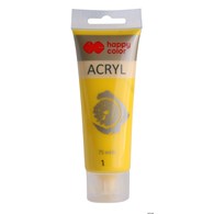 Farba akrylowa 75ml, żółty, Happy Color HA 7370 0075-1