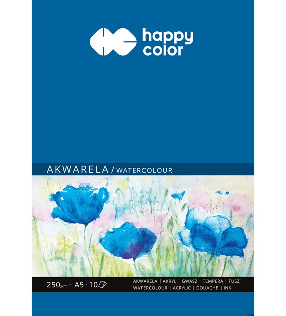 Blok akwarelowy, ART, A5, 10 ark, 250g, Happy Color HA 3725 1520-A10